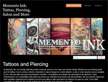 Tablet Screenshot of mementoink.com
